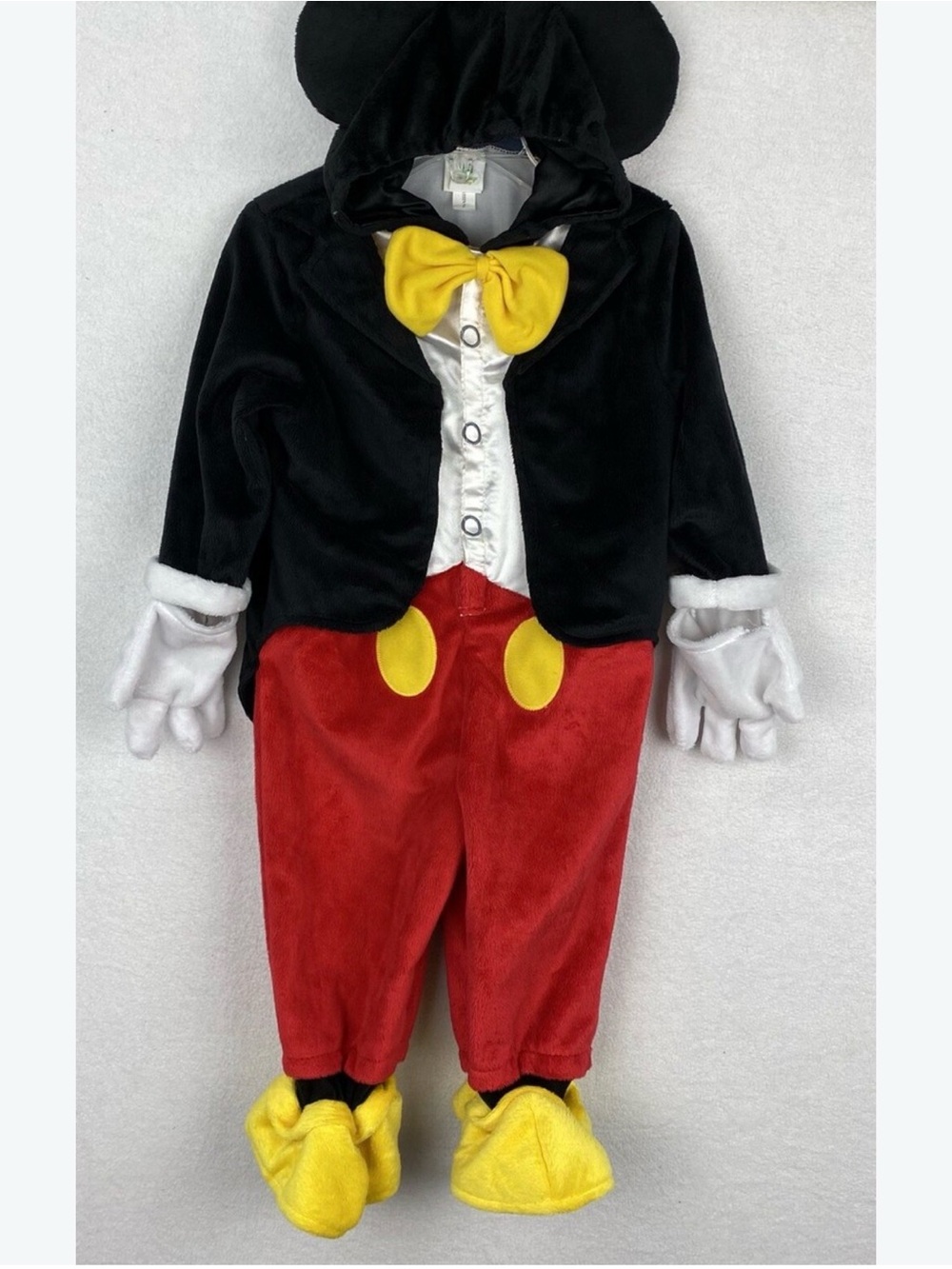 Disney Baby Mickey Mouse Halloween Costume 12/18 Mo. Unisex Hooded